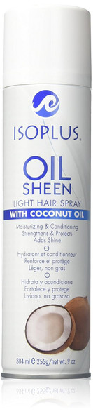 Isoplus Oil Sheen Light Spray Coconut Oil 9 Oz