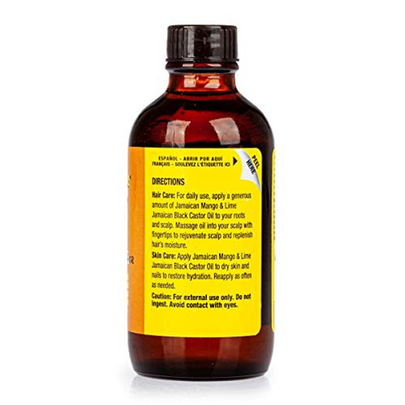 [Jamaican Mango&Lime] Pure Organic Black Castor Oil Treatment Mango Papaya 4Oz