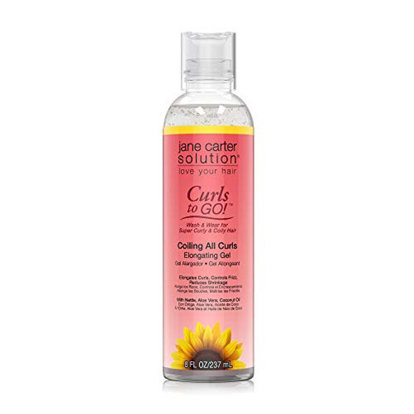 Jane Carter Solution Curls To Go Coiling All Curls Elongating Gel (8Oz) - Moisturizing Reduce Frizz