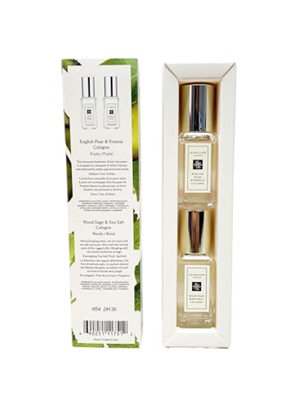 Jo Malone Travel Cologne Duo - English Pear & Sia And Wood Sage & Sea Salt - 0.3 Fl Oz