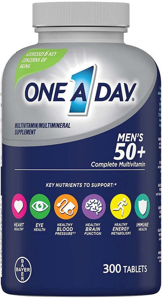 One-A-Day Men's 50+ Multivitamin (300 Tablets)