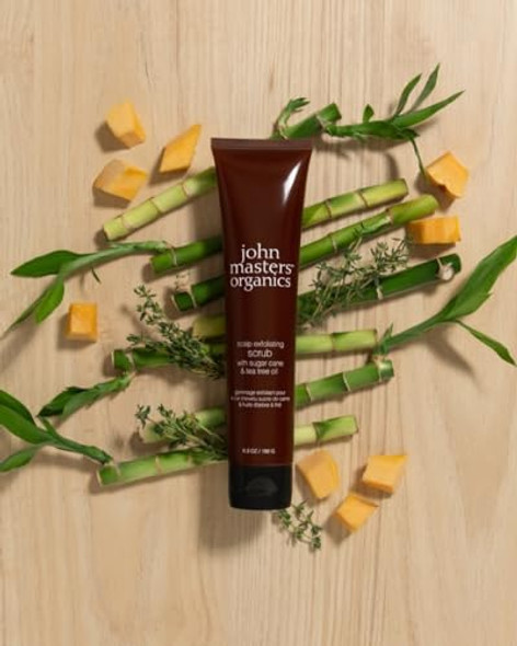 John Masters Organics Scalp Exfoliating Scrub 5 Fl Oz 70% Organic Ingredients Organic Tea Tree Oil Thinning Hair Sustainable