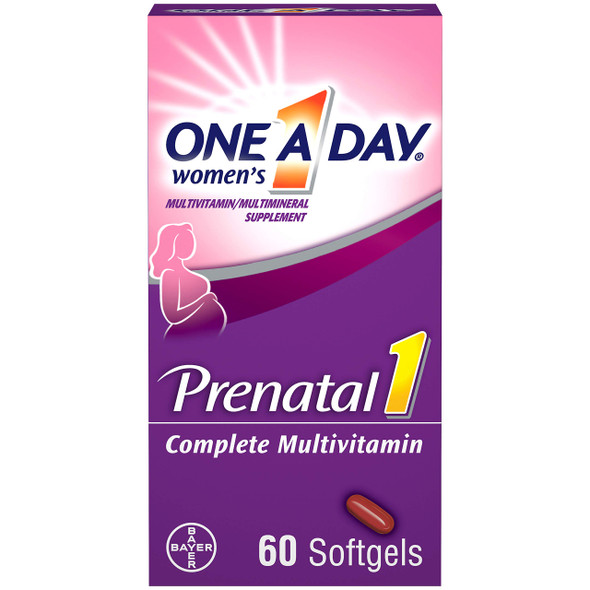 One-A-Day Prenatal 1 with DHA & Folic Acid, Softgels 60 ea