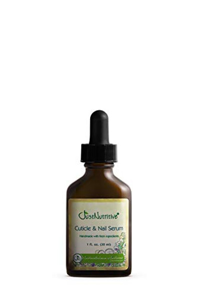 Just Nutritive Cuticle & Nail Serum Natural Moisturizing Nail Oil For Rigid Cuticles Nail Care For Damaged Weak Nails 1 Fl Oz