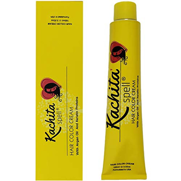 Kachita Spell Permanent Hair Dye Light Blond 8 Kachita Spell 3.52 Oz 100 Ml Professional Hair Color Cream With Keratin And Argan Oil 100% Gray Coverage