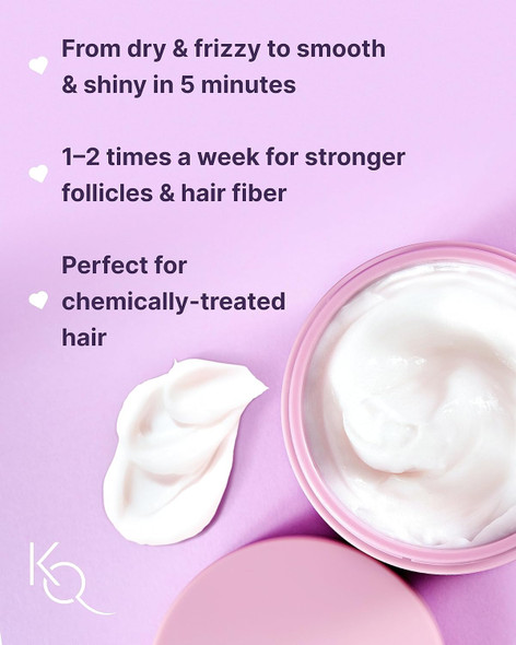 Keranique Hair Mask: Deep Repair & Hydration For Dry Damaged Hair - Keratin Protein Boost For Fine Strands - Intense Moisturizer For Women