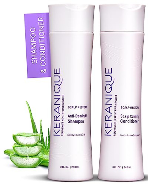Anti Dandruff Shampoo & Scalp Restoring Conditioner And Micro Exfoliating Mask For Scalp & Hair By Keranique