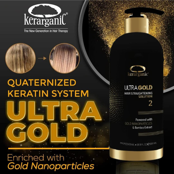 Ultra Gold Straightening Solution Premium - Step 2 - 500Ml/16.9Floz