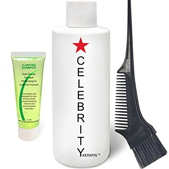 Keratin Research Celebrity Keratin Hair Treatment Conditioning Straightening Keratin Proteins Amino Acids Argan Castor Oils Repair Damaged Color Treated Curly Straight Coarse Thin Hair