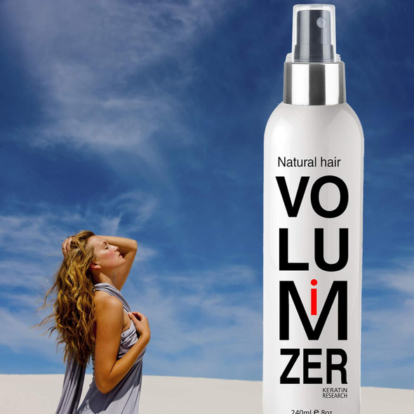 Keratin Research Keratin Research Instant Natural Hair Volumizing Spray + Thickener For Fine Hair - Thicker Hair In 30 Seconds - Experts Recommended Products For Women & Men (8Oz)
