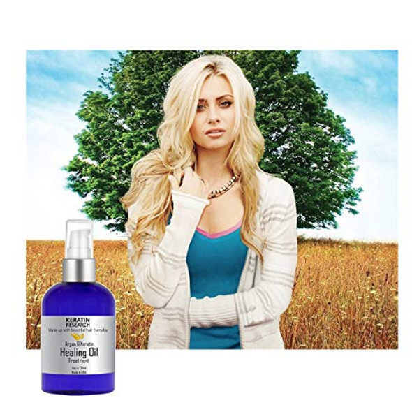 Keratin Research Keratin Research Damaged Hair Serum Repairing Hair Healing Oil Serum With Moroccan Argan Oil Avocado Oil And More Protects Hair And Color From Sun Exposure