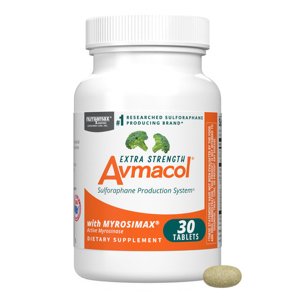 Nutramax Avmacol Extra Strength Sulforaphane Producing Supplement 30 Tabs