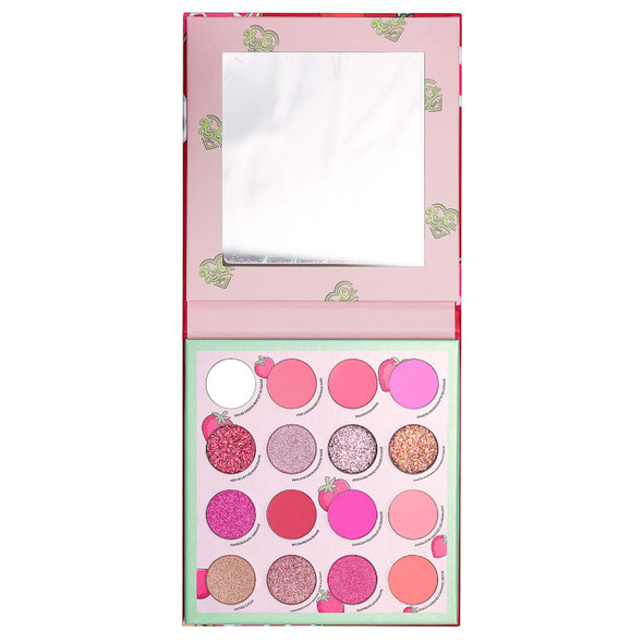 Kimchi Chic Donut Collection Eyeshadow Palette - 16 Matte Pigment & Glitter Shadows Versatile For Day To Night Looks Cruelty Rainbow Sprinkles