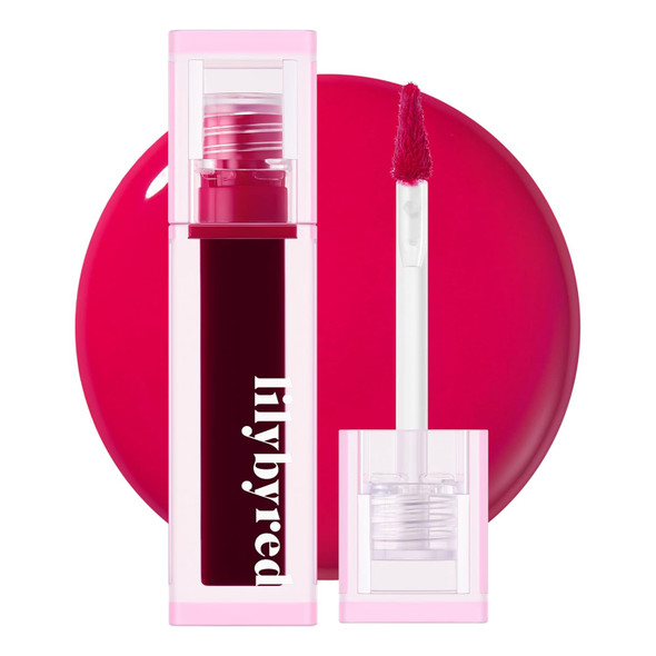 Lilybyred Juicy Liar Water Tint Korean Vivid Water-Gel Lip Stain Fresh Fruit Colors Intense Long-Lasting Stain Moisturizing Transfer-Proof Lightweight Finish 0.16 Oz. (03 Plum Martini)
