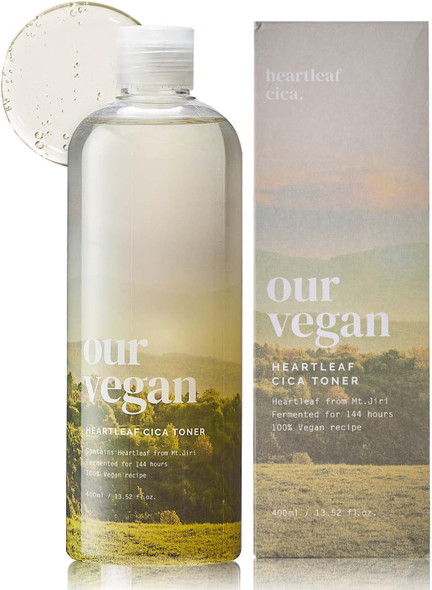 Ma:Nyo Our Vegan Heartleaf Cica Toner Korean Skin Care 13.52Fl Oz (400Ml)