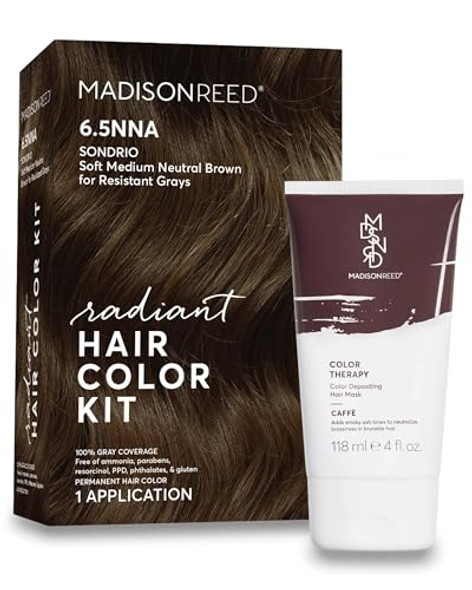 Madison Reed Radiant Refresh Hair Color Bundle - Radiant Hair Color Kit In Sondrio Brown - 6.5Nna And Color Therapy In Caffe