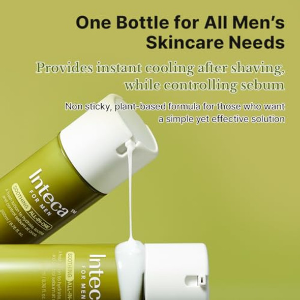 Make P:Rem Inteca Soothing All In One Lotion For Men After Shave Cream For Acne-Prone Skin All Skin Types Korean Skin Care 6.76 Fl. Oz 200Ml