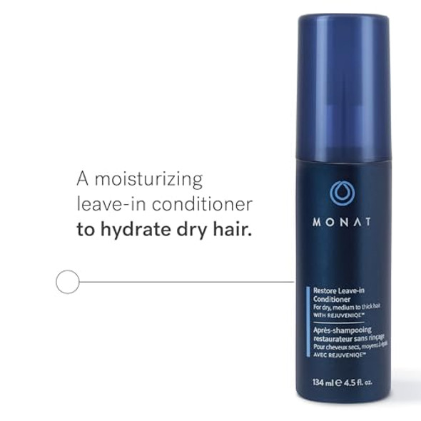Monat Balance Restore Leave-In – Nourishing Hydrating Conditioner For Dry Or Damaged Hair – Anti-Frizz Moisturizing Care For All Hair Types – Salon Quality 250Ml