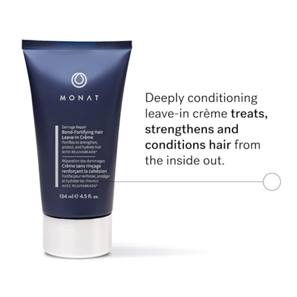 Monat Damage Repair Bond-Fortifying Hair Crème – Leave-In Crème Conditioner Refreshing Neroli And Orange Flower Fragrance – Enhances Shine And Texture – No Frizz In Humid Conditions