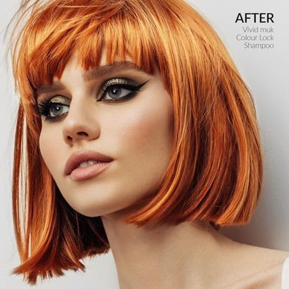 Muk. Vivid Colour Lock Shampoo - Colour Care With Uv Protection For All Hair Types. Strengthening & Nourishing Color Protect Shampoo. Reduces Fading & Enhances Shine 300Ml