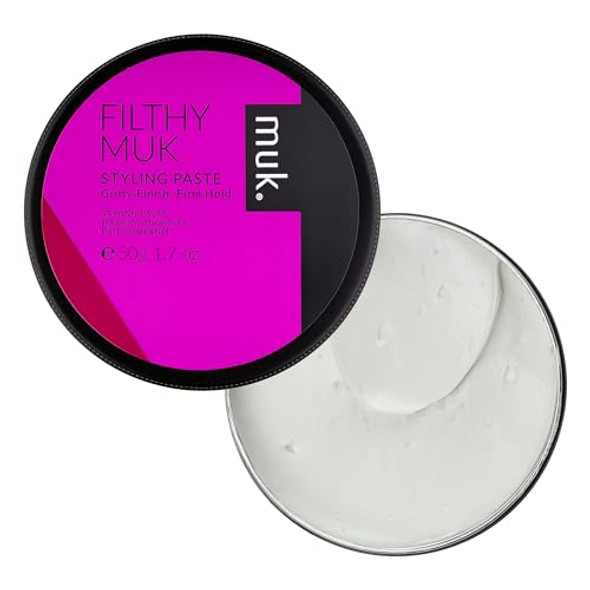 Muk. Haircare Filthy Gritty Finish Styling Paste Hair Product Hair Paste For Men Firm Hold Gritty Finish Medium Shine - 1.7Oz
