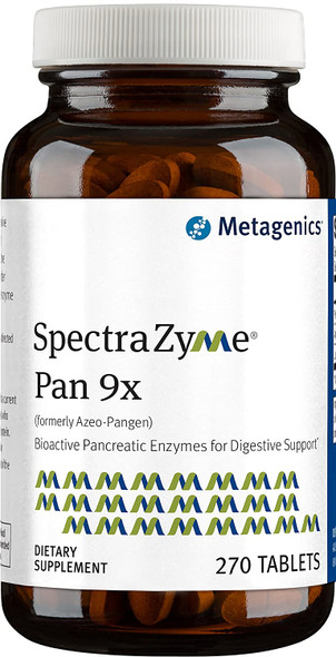 Metagenics SpectraZyme Pan 9x Bioactive Pancreatic Enzymes for Digestive Support 270 servings