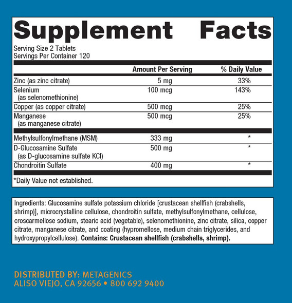 Metagenics - ChondroCare, 240 Count