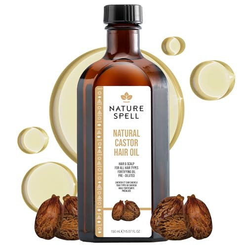 Nature Spell Castor Oil For Hair & Scalp Pre-Diluted Conditioning And Nourishing Oil Supports Stronger Roots And Strands Multipurpose Use For All Hair Types Vegan 5.07 Fl Oz