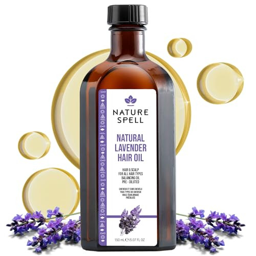 Nature Spell Lavender Oil For Hair Growth Pre-Diluted Scalp Oil To Reduce Dandruff Soothe Itchy Scalp Maintain Scalp Clarity Multipurpose For All Hair Types Vegan 5.07 Fl Oz