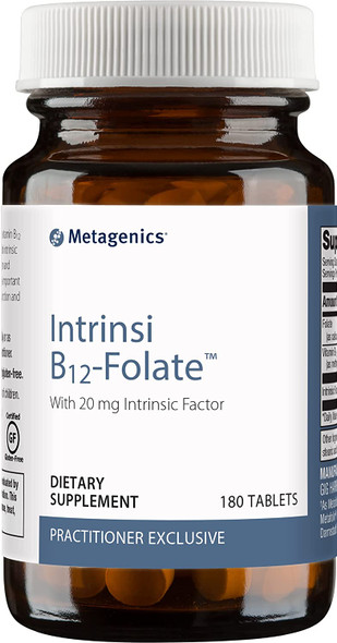 Metagenics Intrinsi-B12 Folate Healthy Nervous System Function & Cardiovascular Health | 180 servings