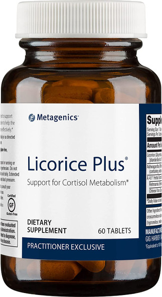 Metagenics Licorice Plus Support for Cortisol Metabolism 60 servings