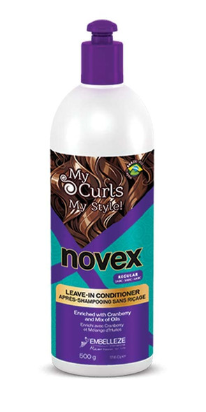 Novex My Curls Memorizer Leave In Conditioner - 16.9 Oz. - Defines Curls Controls Volume Reduces Frizz Adds Softness For All Curly Hair Types