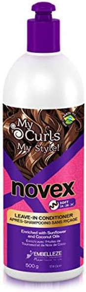 Novex My Curls Soft Leave In – Repairs Damaged Curls – Enhances Shine Softness And Luster – Frizz Hair - 17.6 Oz.