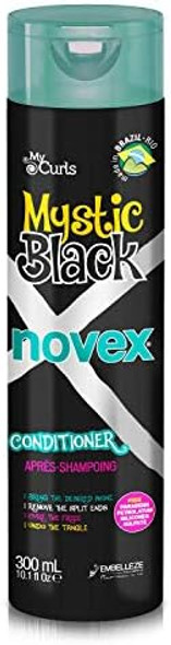 Novex Mystic Black Conditioner (10Oz) – For Frizz Control & Split End Protection