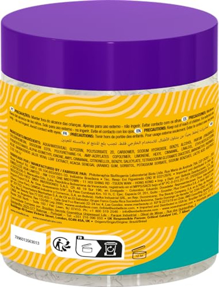 Novex My Curls Super Fixing Jelly 500G/17.6Oz Infused With Pure 100% Natural Aloe Vera & D-Panthenol - Suitable For All Curl Types And Textures