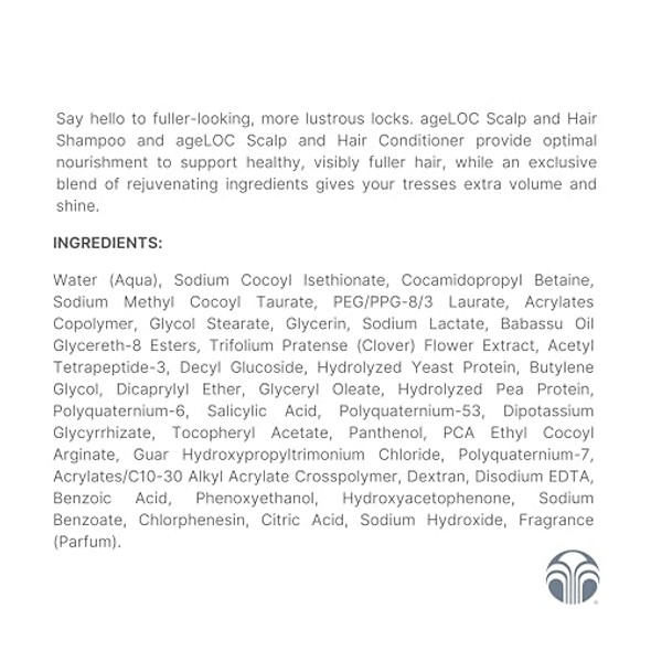 Nu Skin Ageloc Scalp & Hair Conditioner - Nourishing Conditioner For Strong Silky Hair Antioxidant Protein Blend Vitamin E Bca Technology Scalp-To-Root Strength(175 Ml)