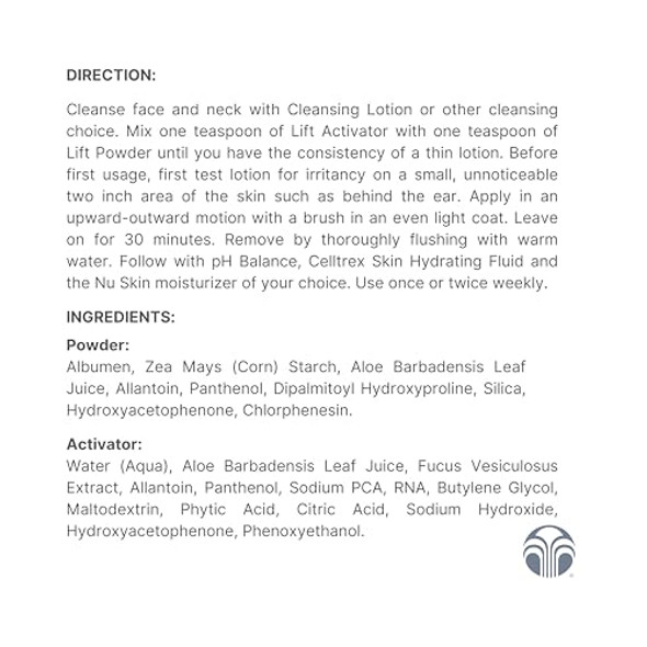 Nu Skin - Face Lift With Activator (Original Formula) Helps Lift And Tighten Your Face And Neck For A Youthful Firm Appearance Reducing Lines And Wrinkles Enhancing Skin Tone And Texture