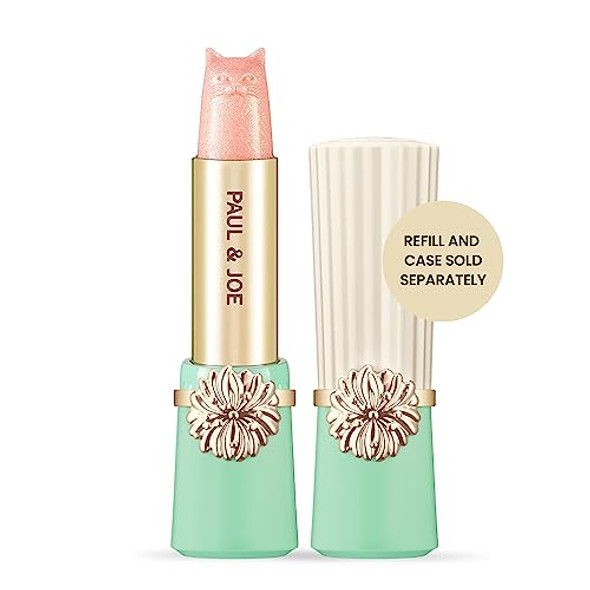 Paul & Joe Pearl Lipstick Refill 402 Light Pink Glossy Finish With Champagne & Gold Shine Hydrating For Dry Lips With Jojoba Oil & Orange Flower Water Case Sold Separately 0.10 Oz