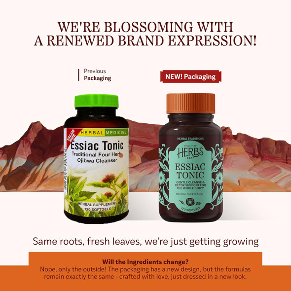 Herbs Etc. Essiac Tonic - 60 Softgels