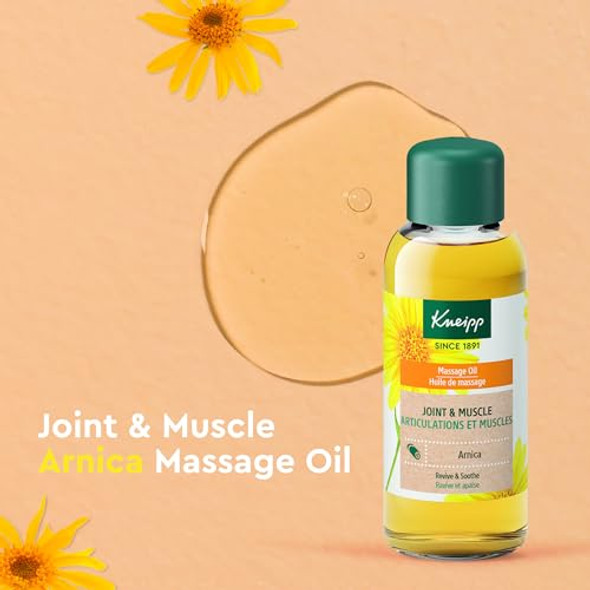 Kneipp Joint & Muscle Arnica Massage Oil - 3.4 Fl Oz - Good For Achy Joints & Sore Muscles - Vegan