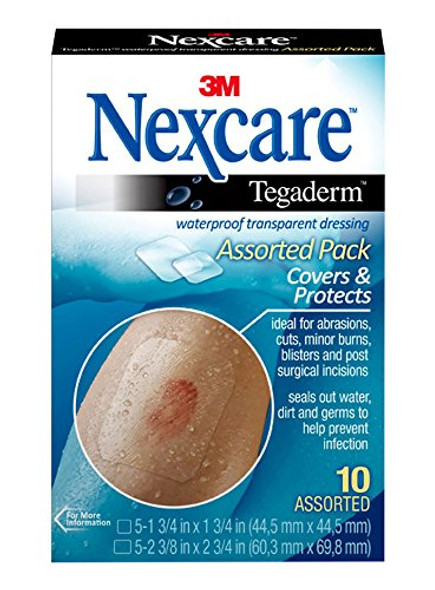 3M Nexcare Tegaderm Transparent Dressing 10 Count