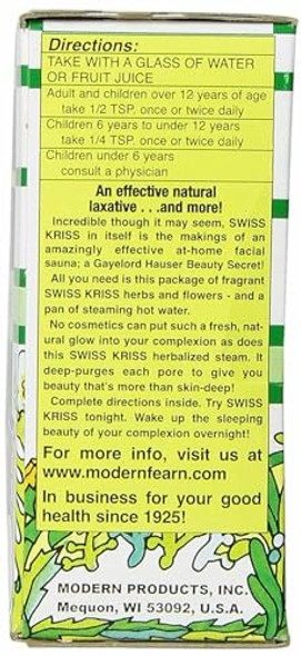 Swiss Kriss Laxative Herbal 1.5 Oz