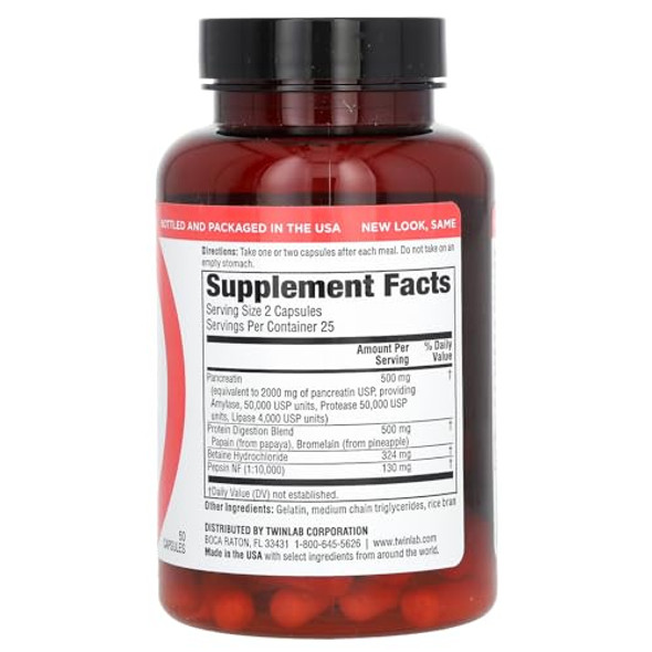 Twinlab Super Enzymes 50 Capsules