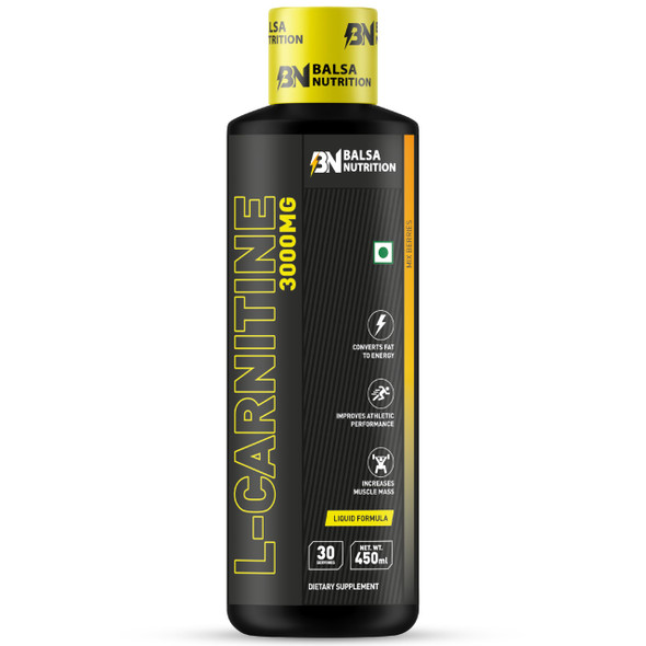 Balsa Nutrition L-Carnitine- 3000mg, 30 Servings (Mix Berries Flavour) | Liquid Energy Boost & Endurance, Performance & Workout Recovery, Increase Muscle Mass, Improve Athletic Performance | Non- GMO