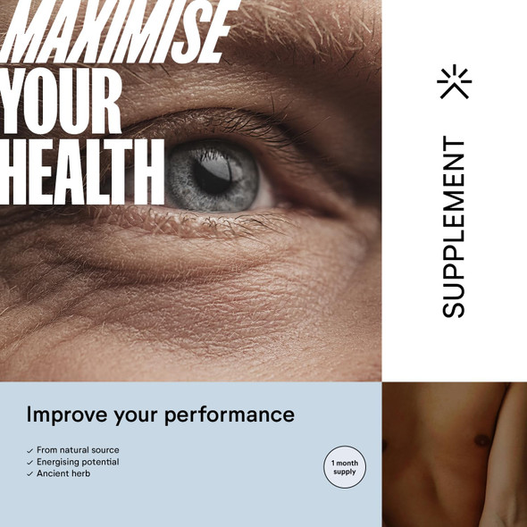 Numan - Maca Root Capsules for Men 2500mg - High Strength Peruvian Maca Supplement - 60 Vegan Capsules