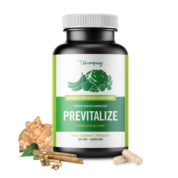 BB Company Previtalize | Prebiotics for Women Prebiotic Fiber for Gut Health Digestive Health | Food for Good Probiotics | Complement to Probiotics & Provitalize | Packaging Vary | 60 Ct