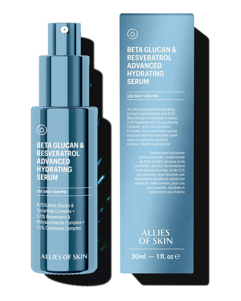 Allies of Skin Beta Glucan & Reservatrol Advanced Hydrating Serum - 1 Fl oz