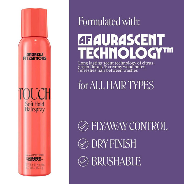 Andrew Fitzsimons Touch Soft Hold Hairspray  5.9 oz