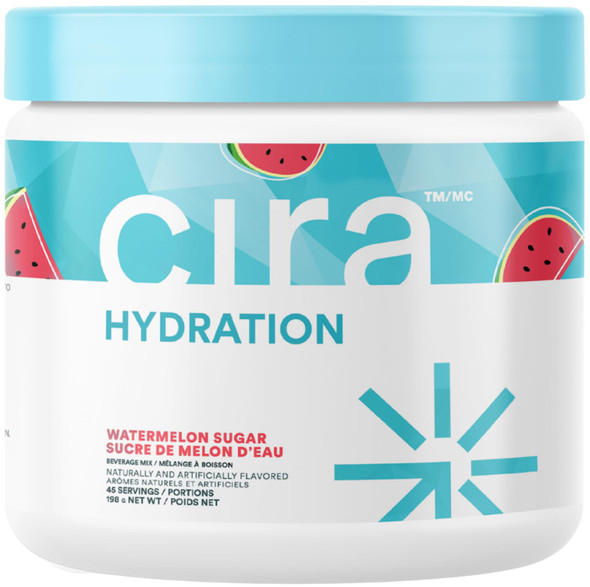 Cira Hydration Powder (45 Servings) - Electrolyte Drink Mix with Himalayan Salt for Dehydration Relief and Recovery - Watermelon Sugar