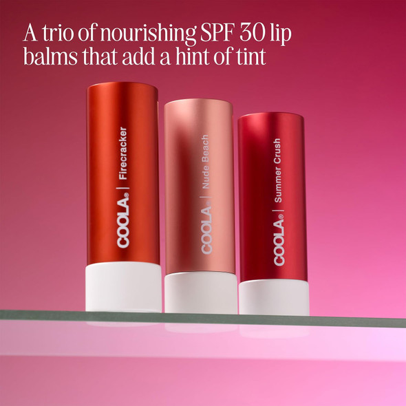 COOLA Organic Tinted Lip Balm & Mineral Sunscreen with SPF 30, Dermatologist Tested Lip Care for Daily Protection, Vegan, 0.15 Oz (Variety Pack)
